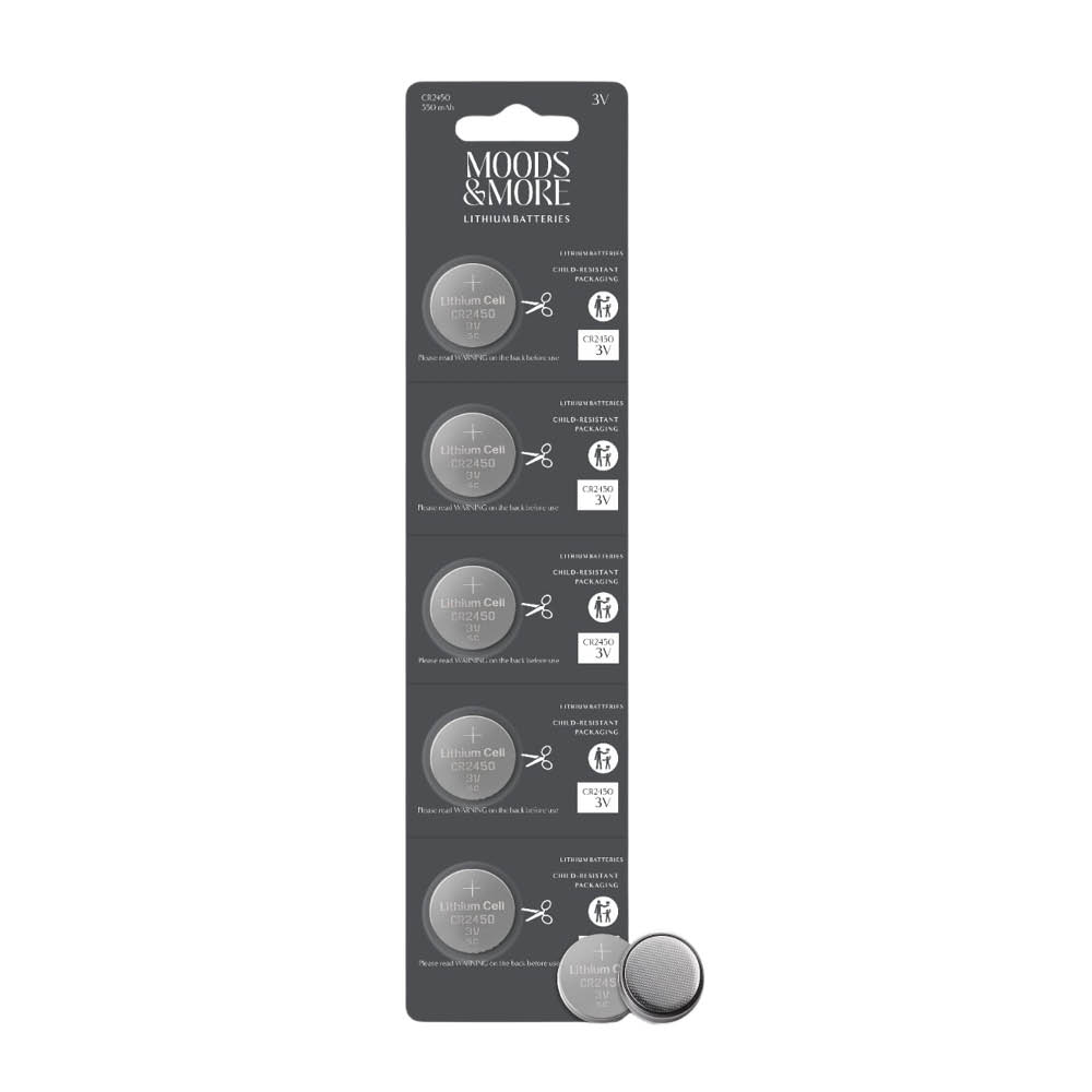 Moods & More - CR2450-paristo 5 kpl hopea