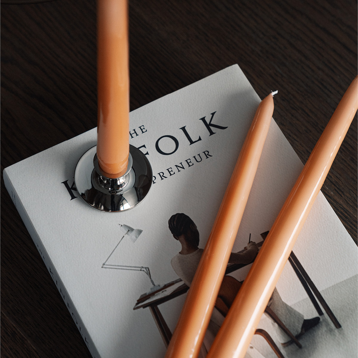 Hilke Herrgårdsljus 30 cm 6-pack Aprikos