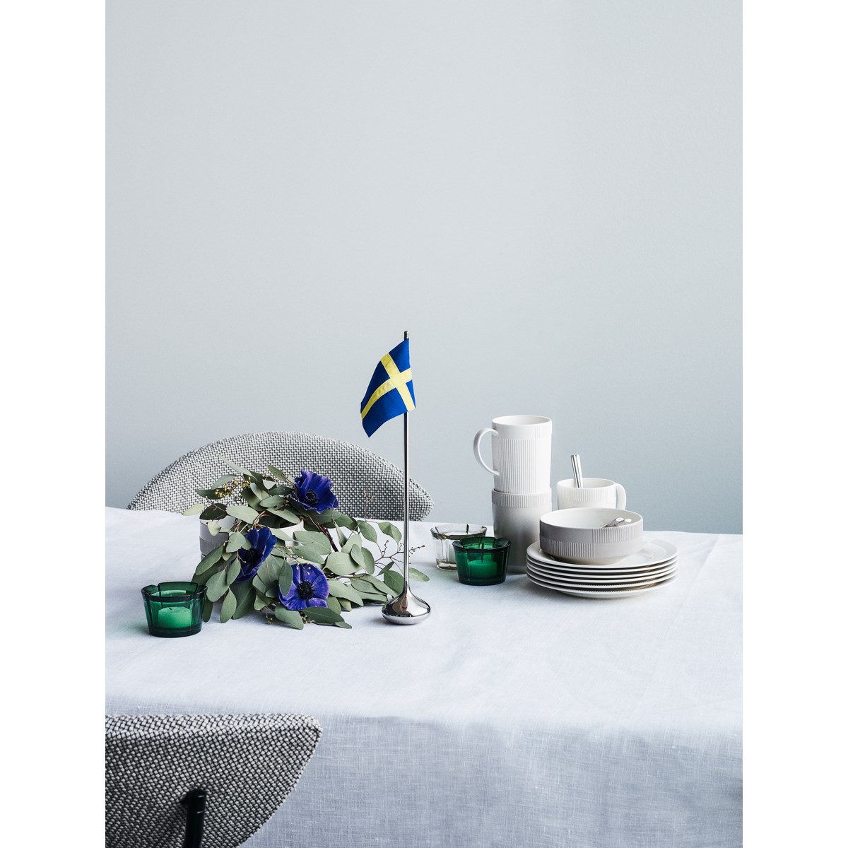 Rosendahl Ro Bordsflagga Svensk 35 cm Silver