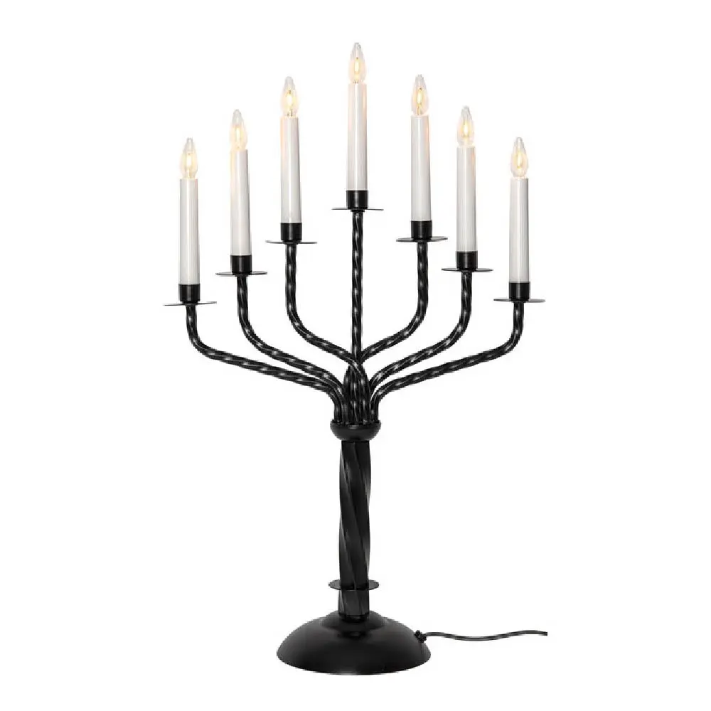 Bore adventtikynttelikkö 56 cm 7-haarainen musta