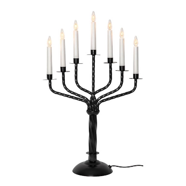Bore adventsljusstake 56 cm 7-armad svart
