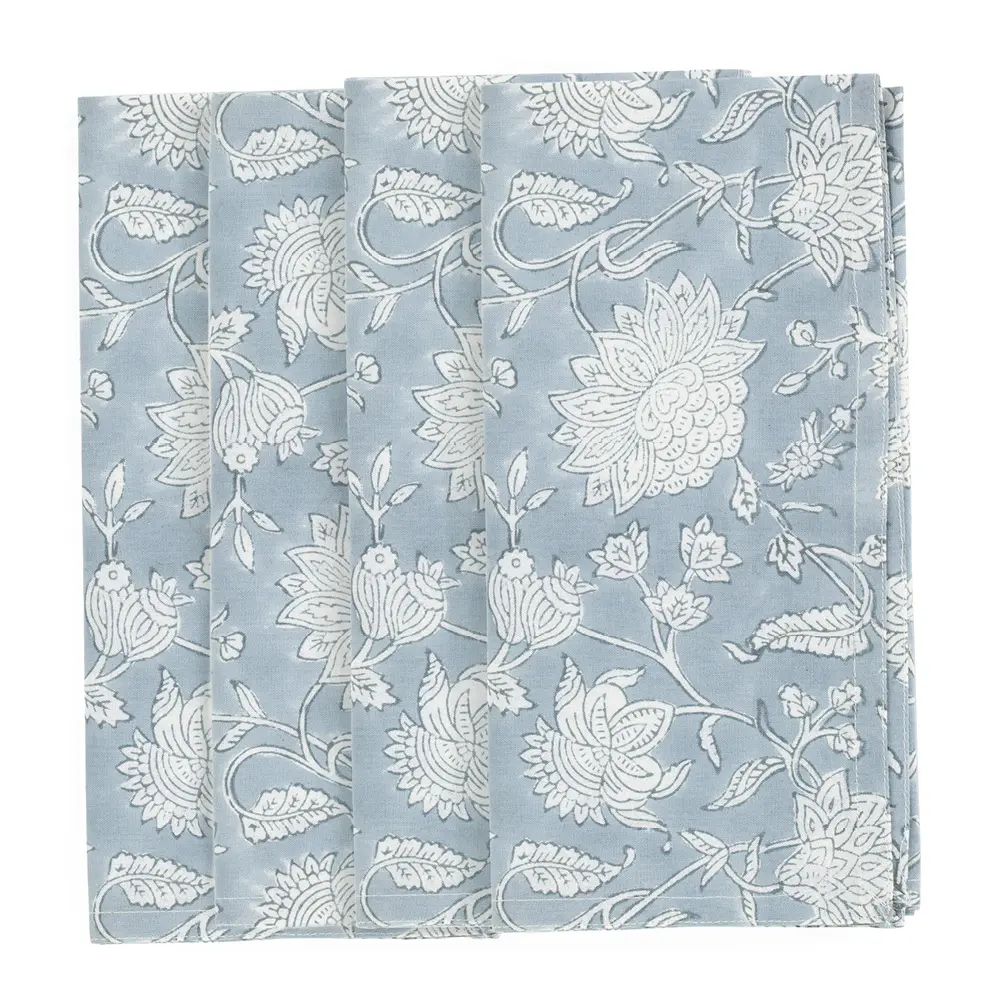 Indian Rose Lautasliina 50x50 cm 4 kpl Dusty Blue