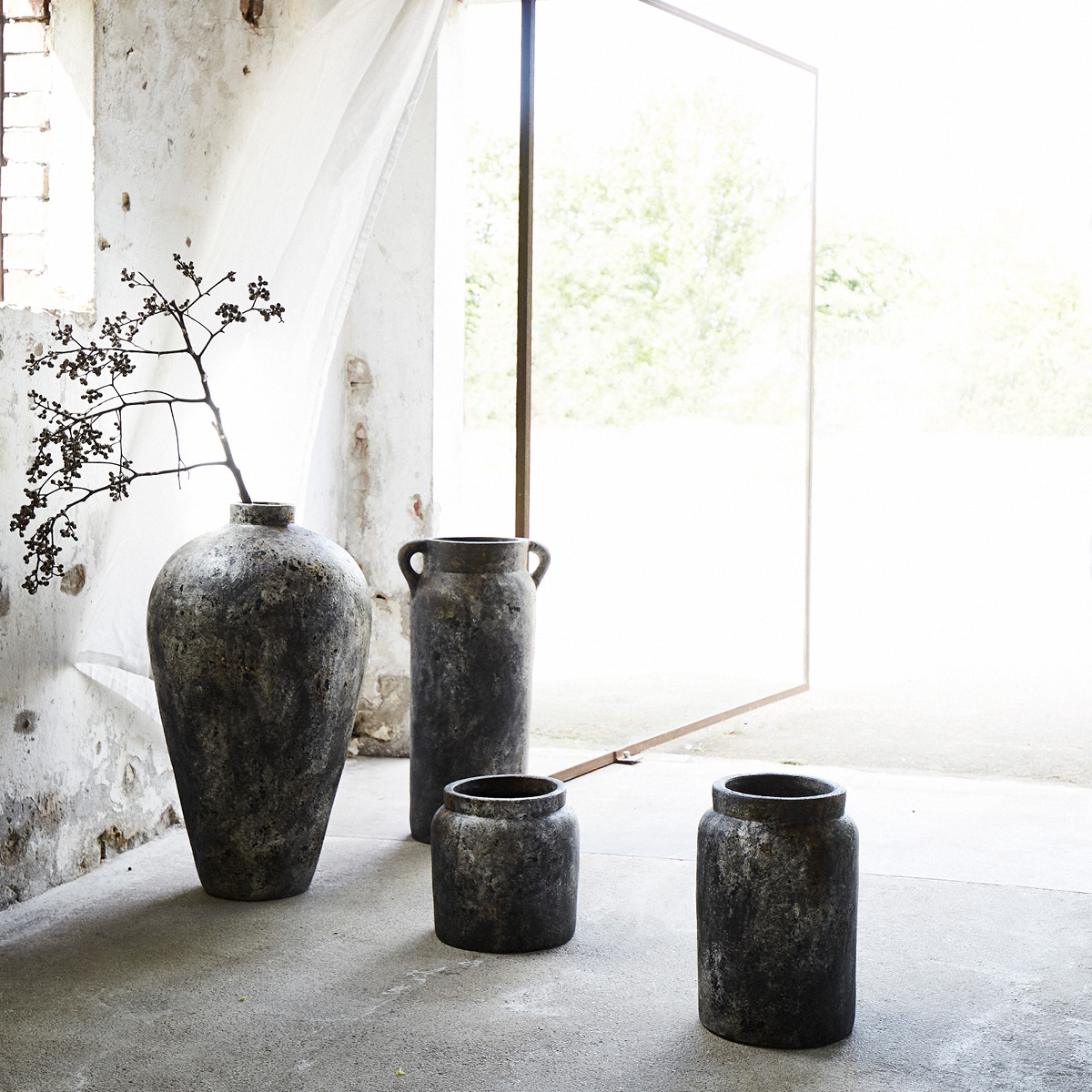 Muubs Echo Kukkaruukku 28 cm Harmaa