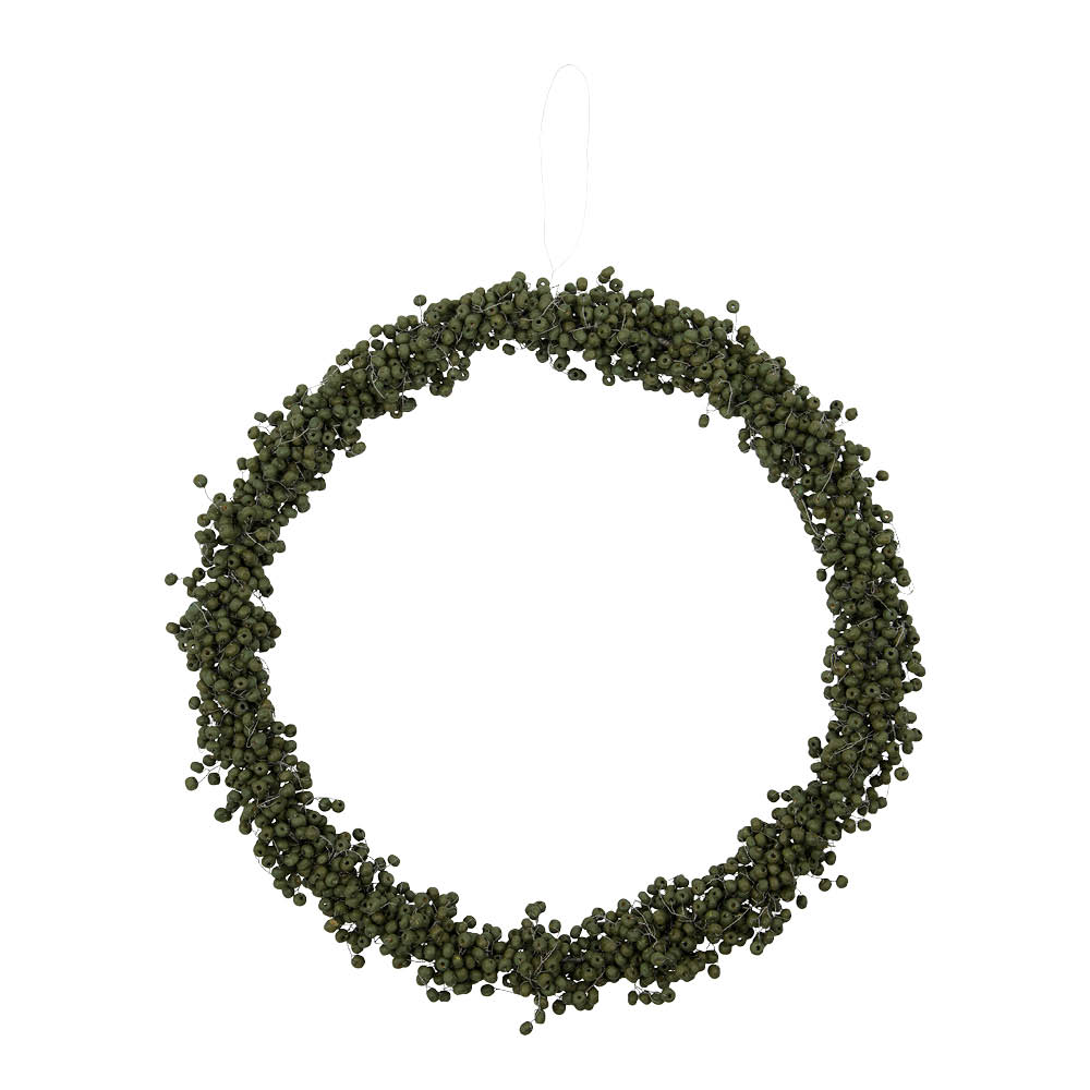 House Doctor Winter krans 33 cm grön