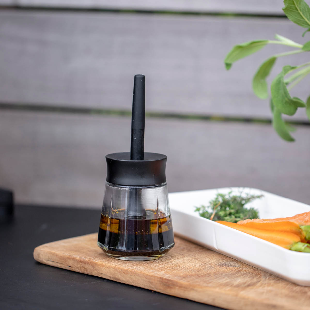 Rosendahl Grand cru Marinadglas M/Pensel 25 cl Svart