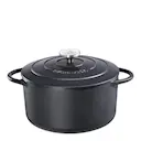 Provence gjutjärnsgryta rund 24 cm 4,2 L svart