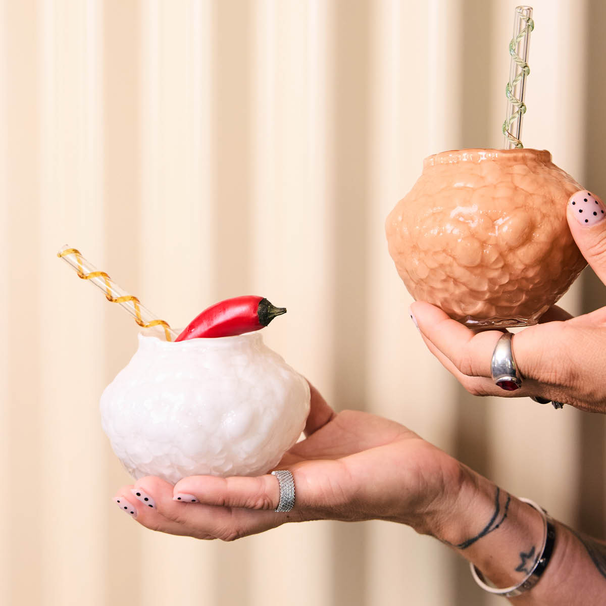 ByOn Corallo miniskål 11x8 cm persika