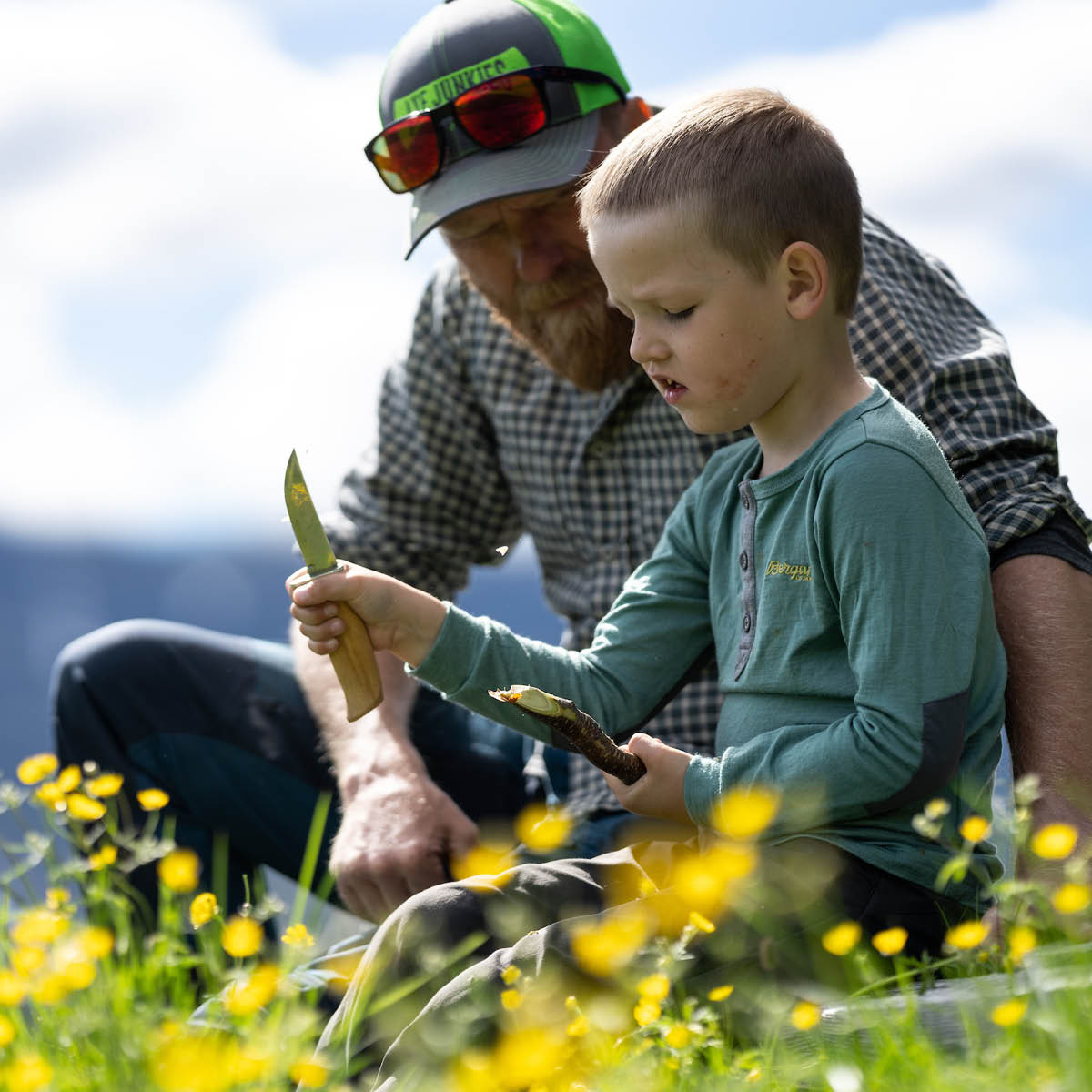 Brusletto Speiderkniv spiss tupp 19,5 cm bjørk