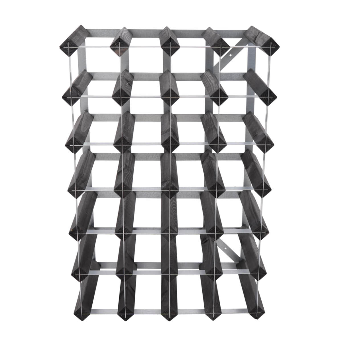Traditional Wine Rack Vinstativ 30 flasker montert svart