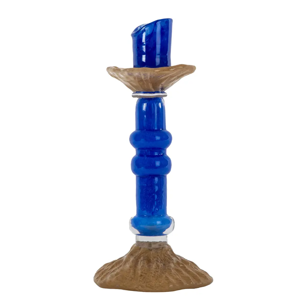 Lara Kynttilänjalka 12x26 cm Sininen