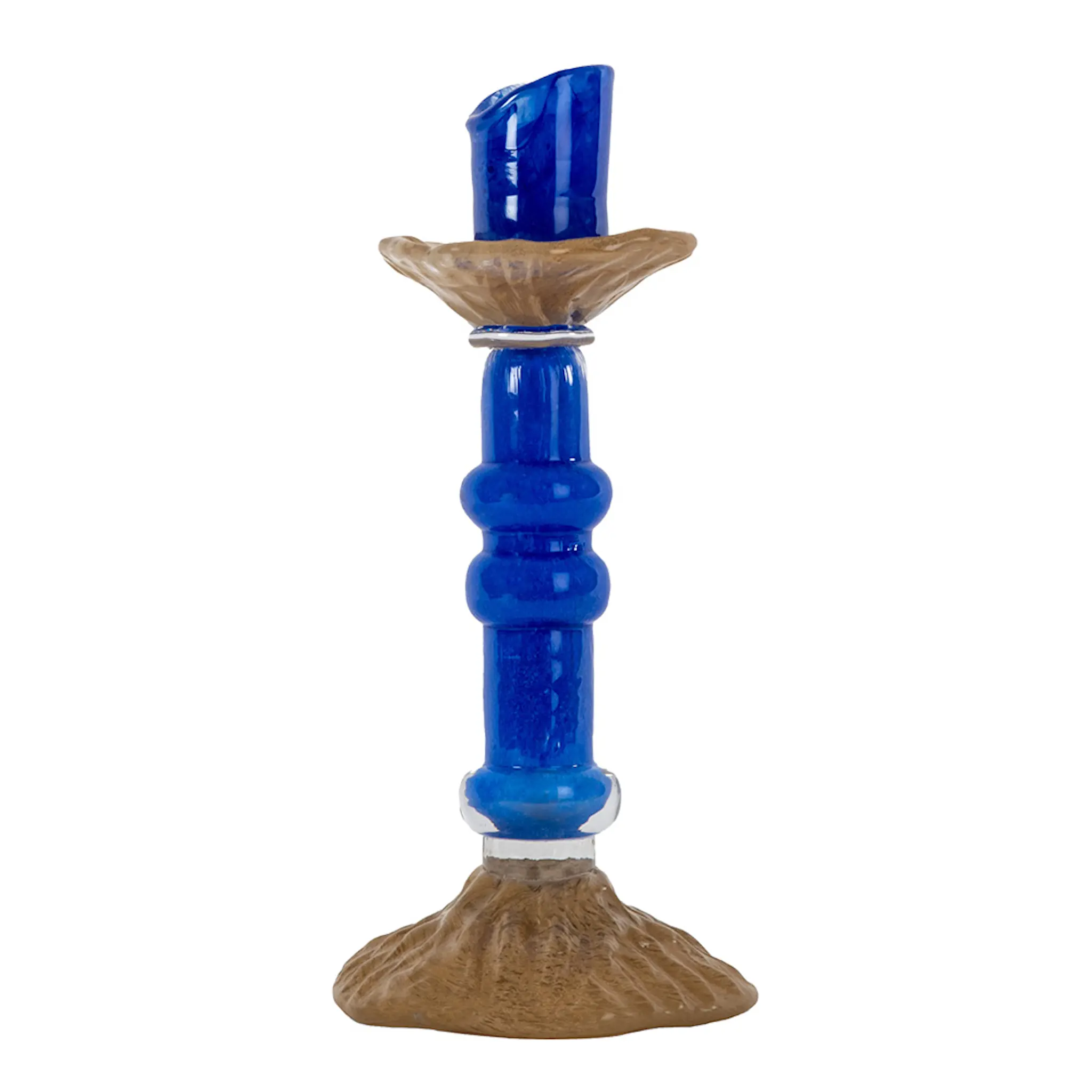 ByOn Lara ljusstake M 12x26 cm blå