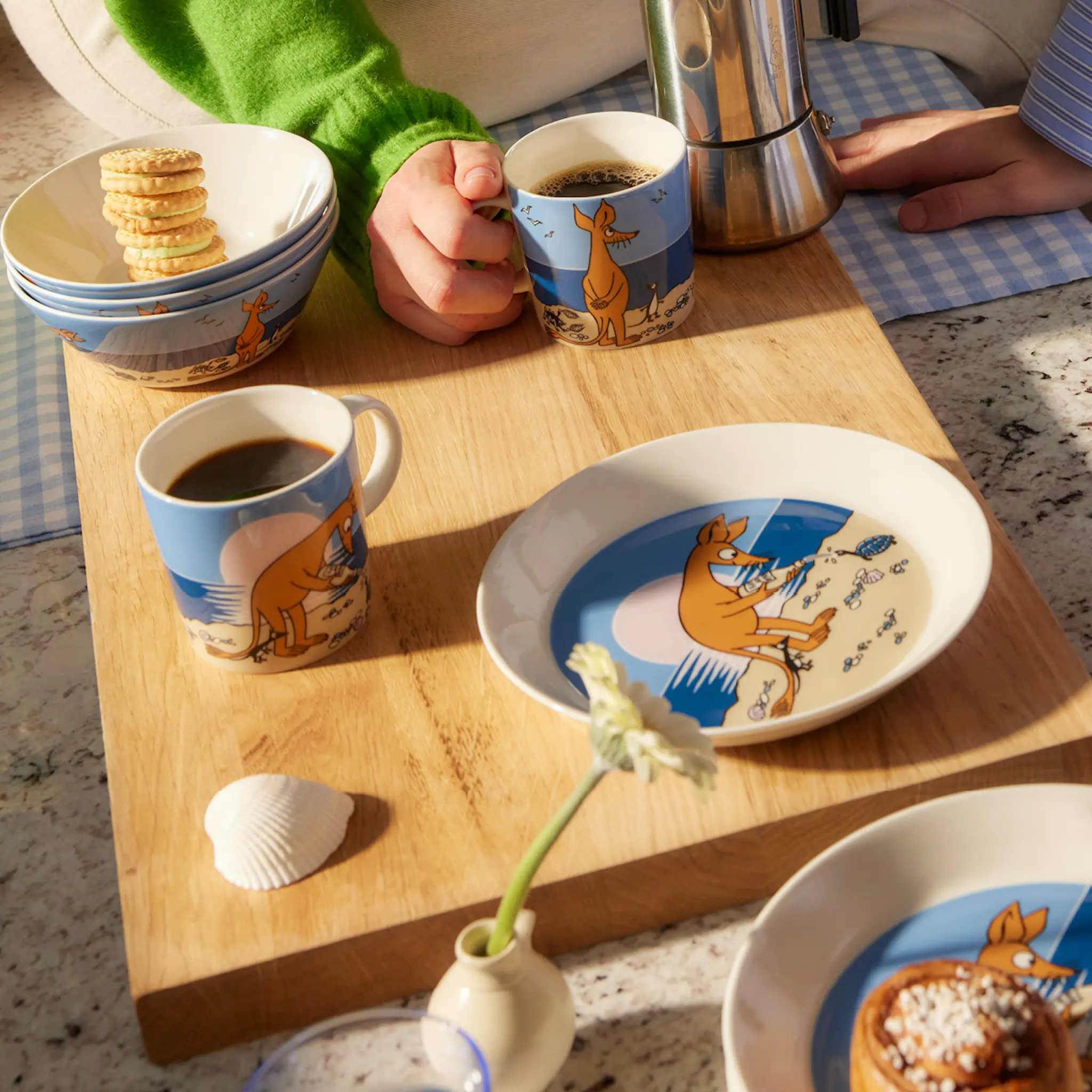 Moomin Arabia Muumimuki Nipsu rannalla 30 cl Sininen