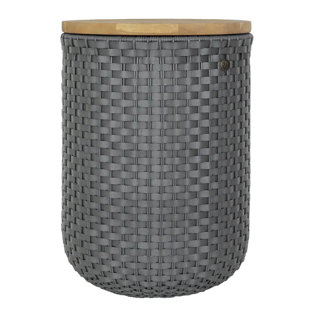 Halo sit puff med oppbevaring 34x45 cm dark grey