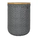 Halo sittpuff med förvaring 34x45 cm dark grey
