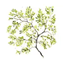 Servett 33 cm forest