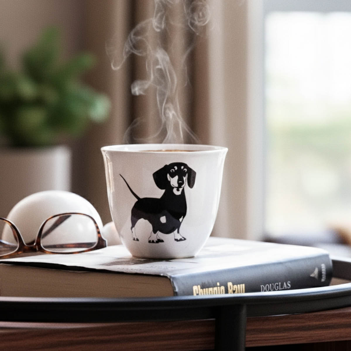 Rotor Design Åke mugg 20 cl svart/vit