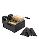 Dubbel fritös 2x3L 1800W svart