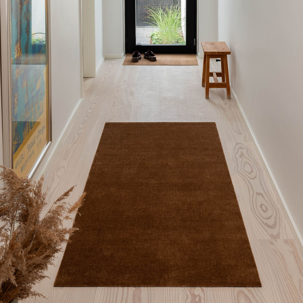 Tica Copenhagen Unicolor golvmatta 200x90 cm cognac