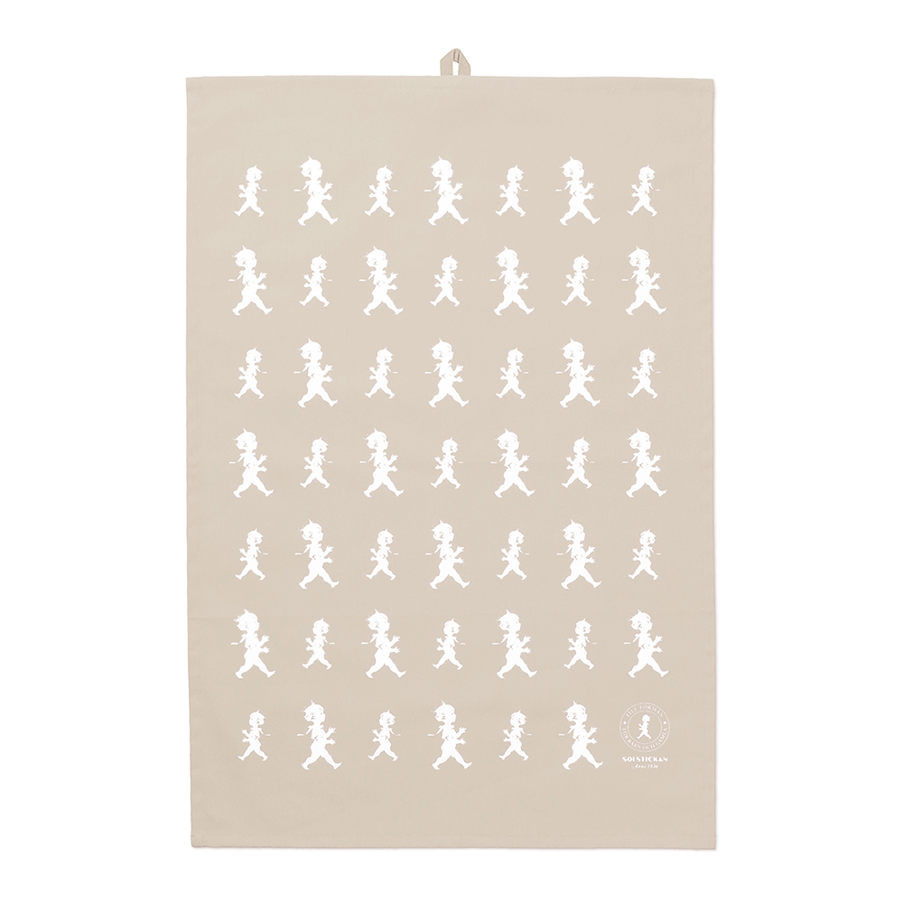 SOLSTICKAN Håndkle + grillvott sand