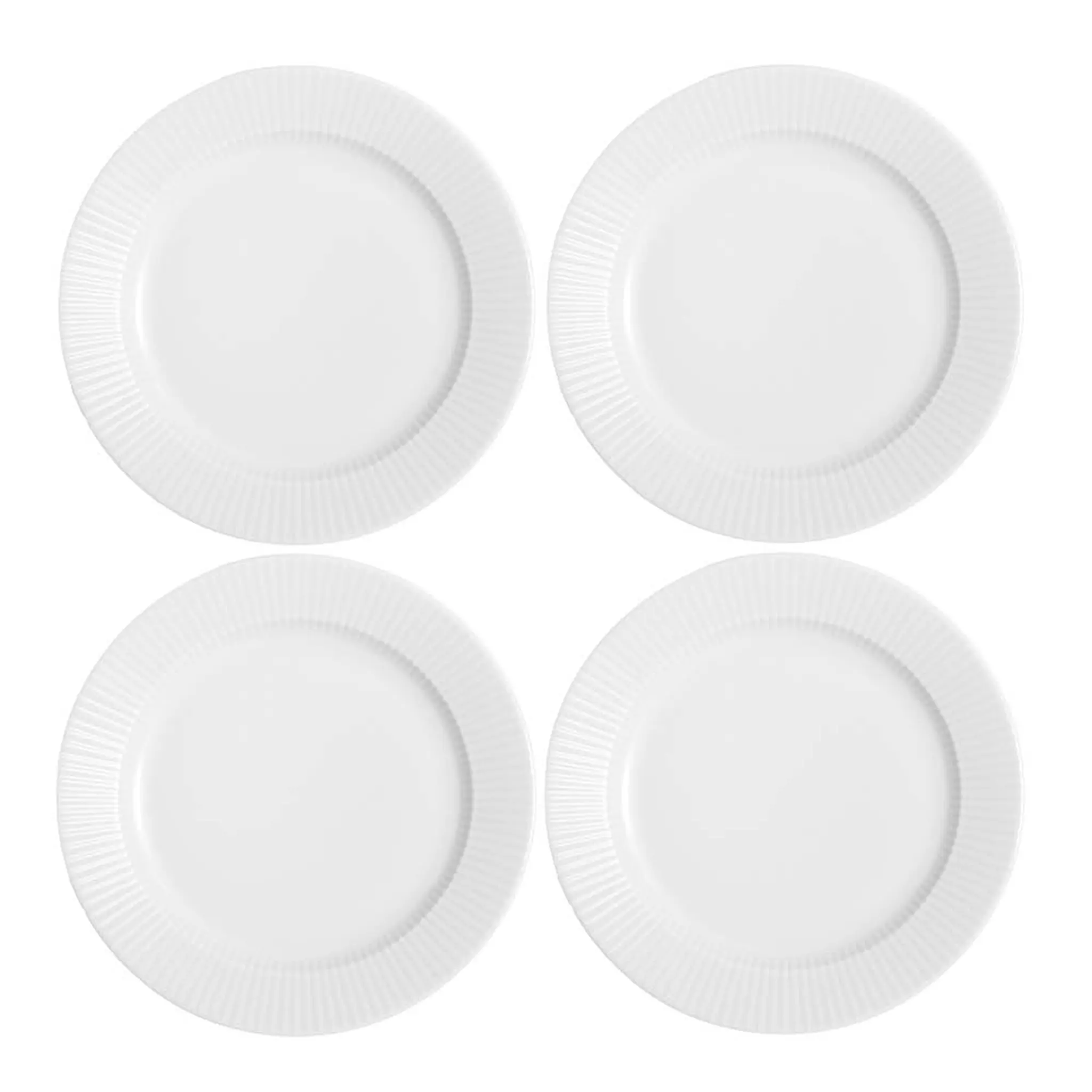 Eva Trio Legio Nova tallrik flat 22 cm 4-pack vit