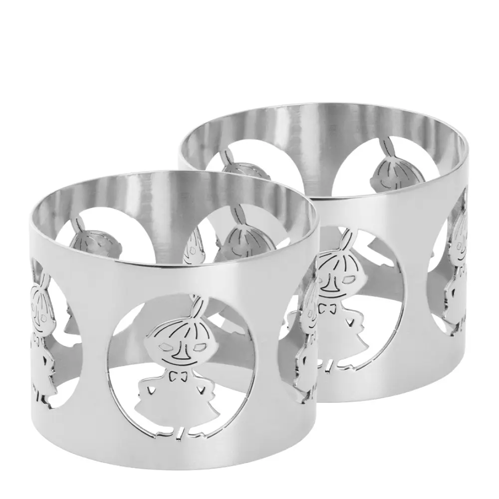 Hilke x Muumi Lautasliinarengas Pikku Myy 2 kpl Nikkelöity messinki