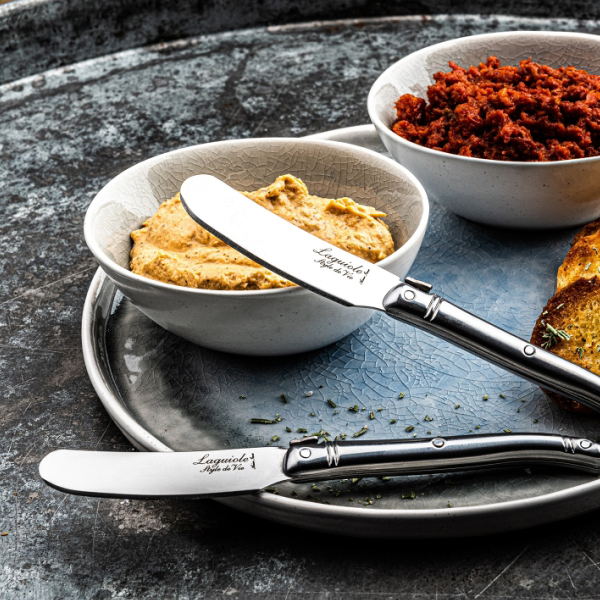 Laguiole Style de Vie Smørkniv 4 stk rustfritt stål