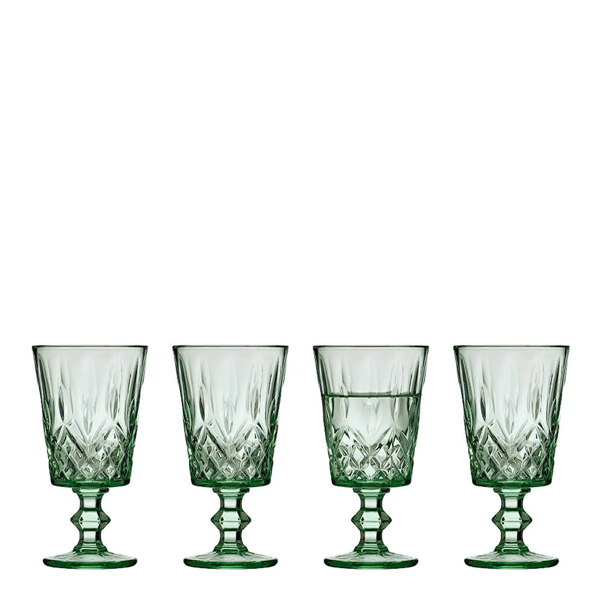 Lyngby Glas Sorrento Vinglas 29 cl 4-pack Grön