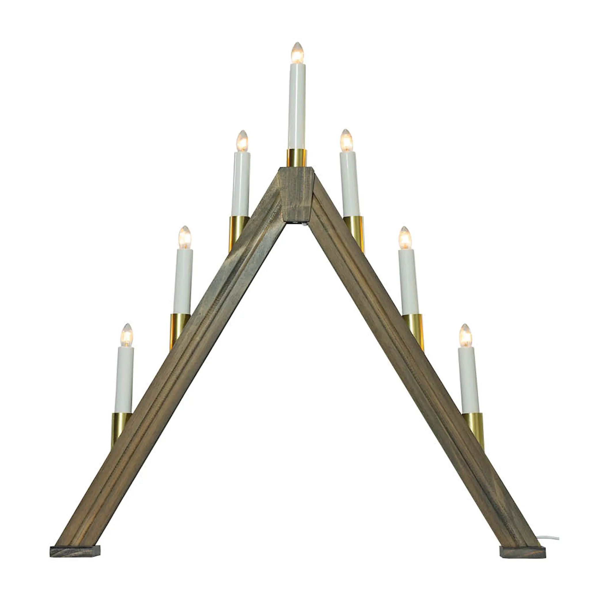 Aneta Lighting Halland adventsstake 59 cm gråbeis