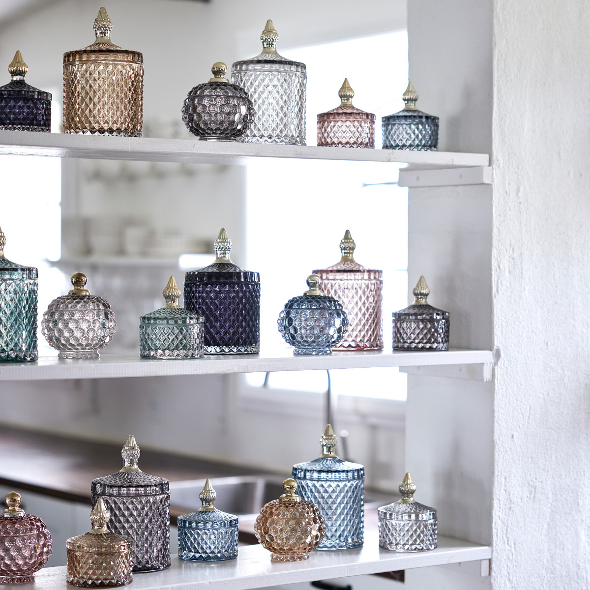 Lene Bjerre Miya burk 17,5 cm grön