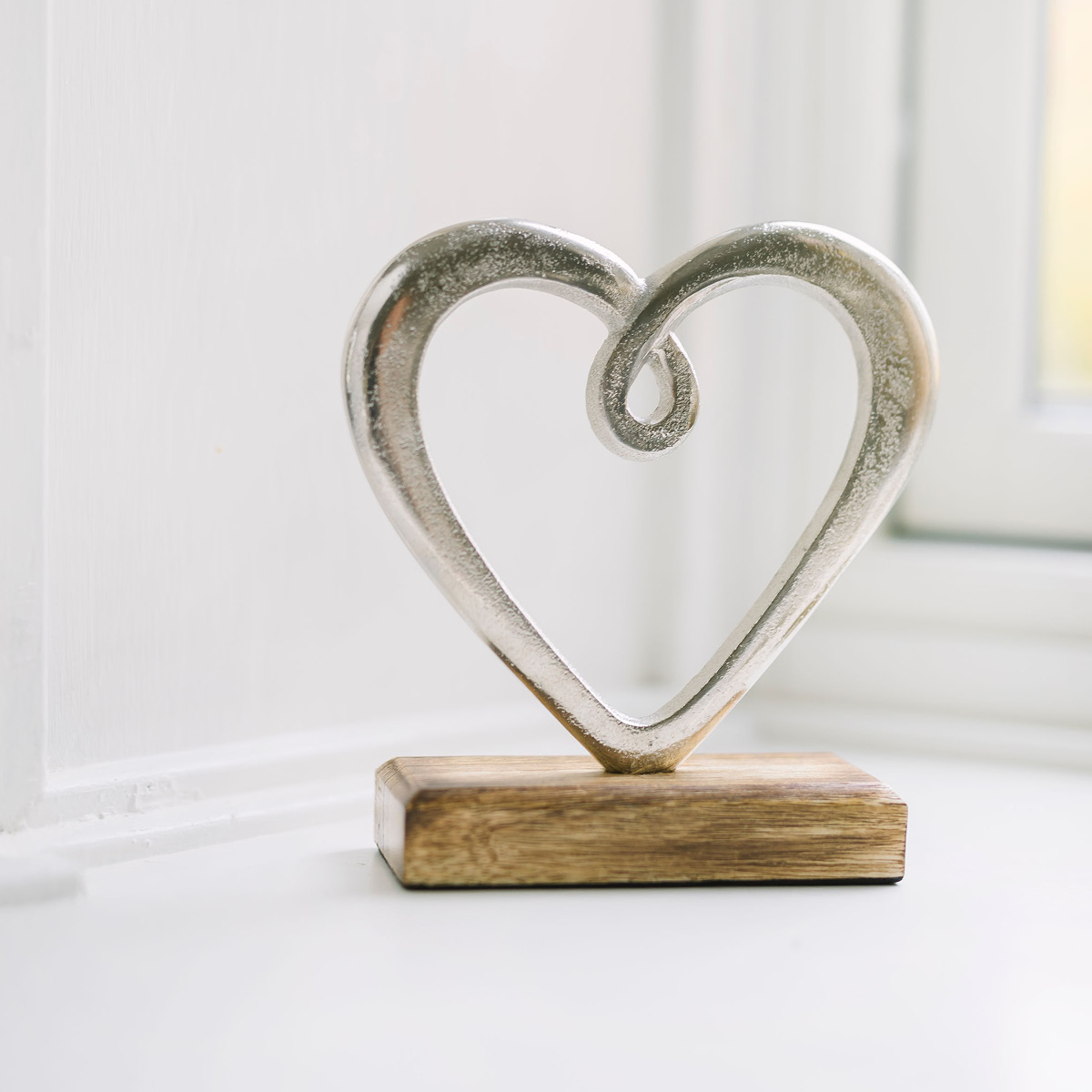 Dorre Hedy Skulptur Hjärta 23 cm Aluminium