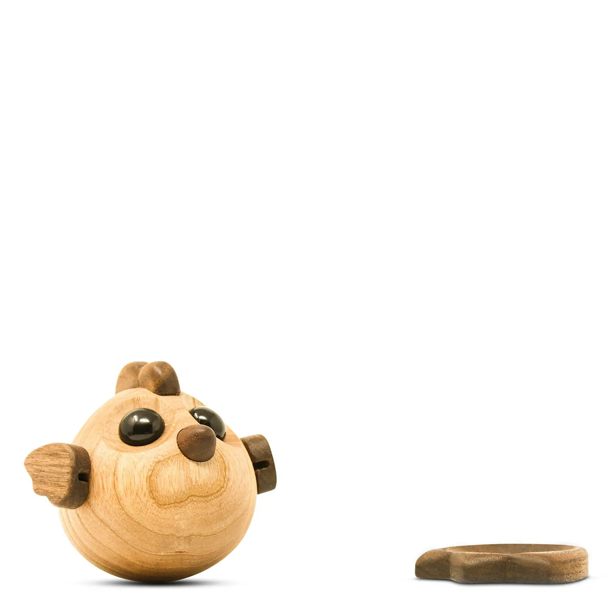 FableWood Puufiguuri Lanamamma Henny 9 cm Saarni/Pähkinä