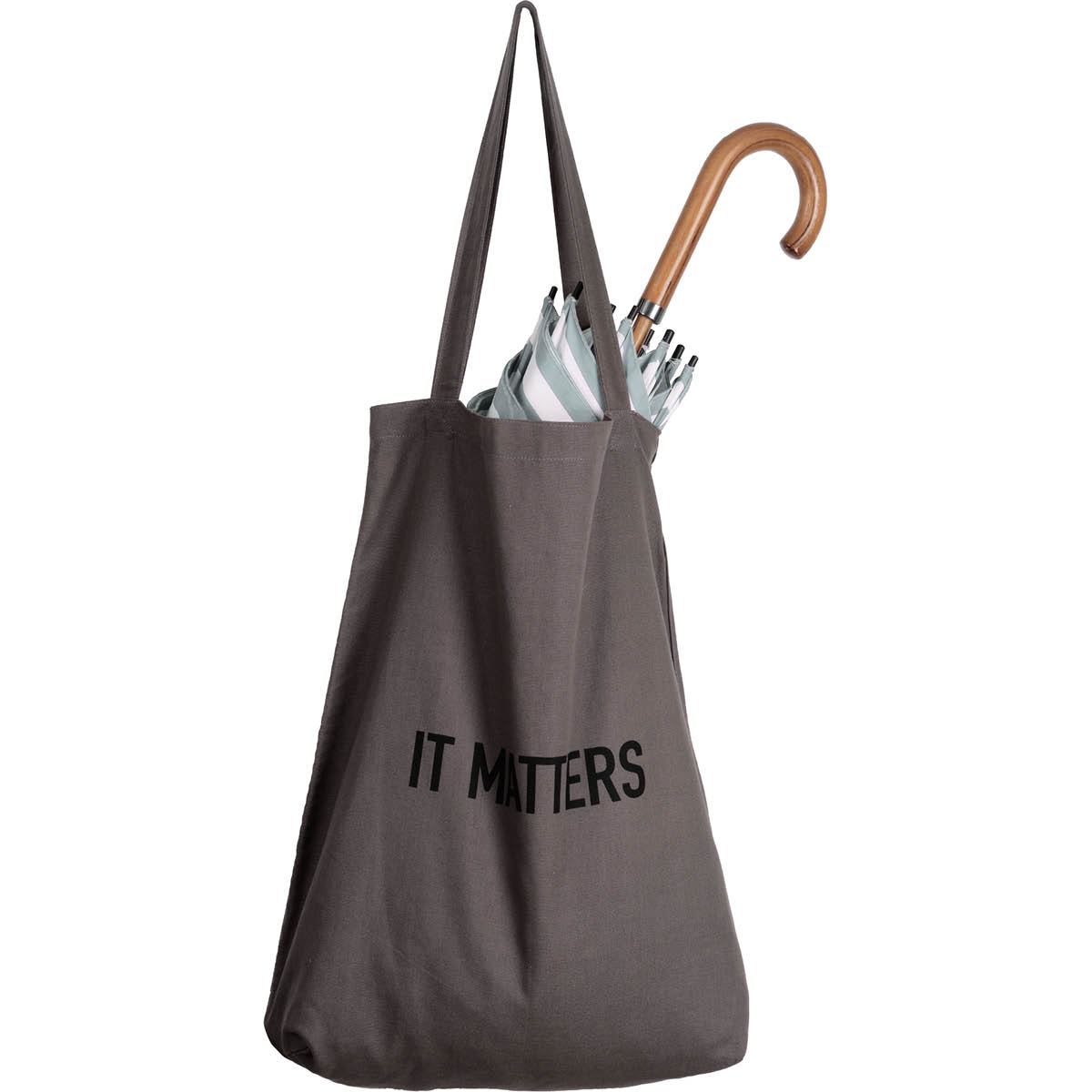 The Organic Company Handlenett gjenbrukbart 50x35 cm mørk grå