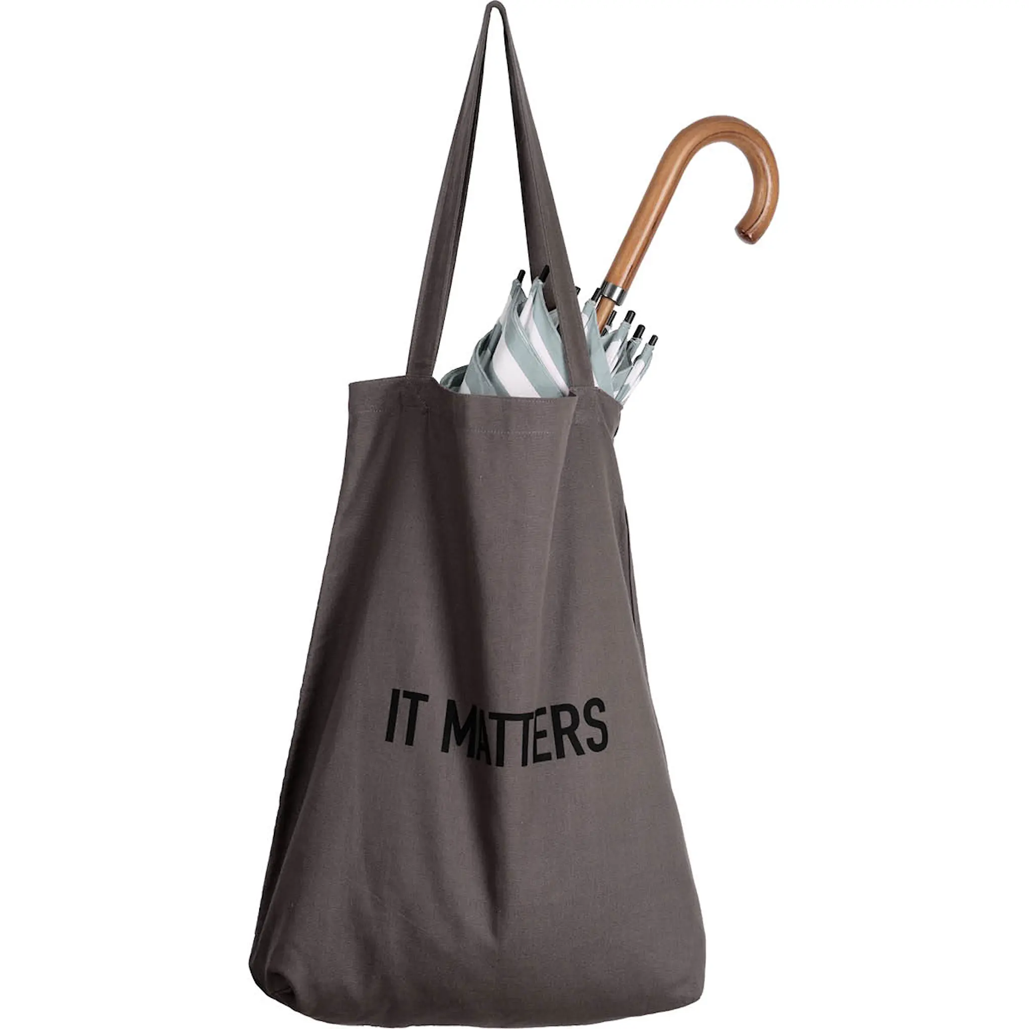 The Organic Company Återanvändbar shoppingkasse 50x35 cm mörkgrå