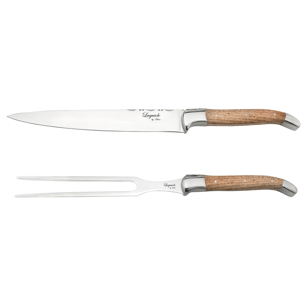 Laguiole by Hâws Forskjærersett 2 deler eik