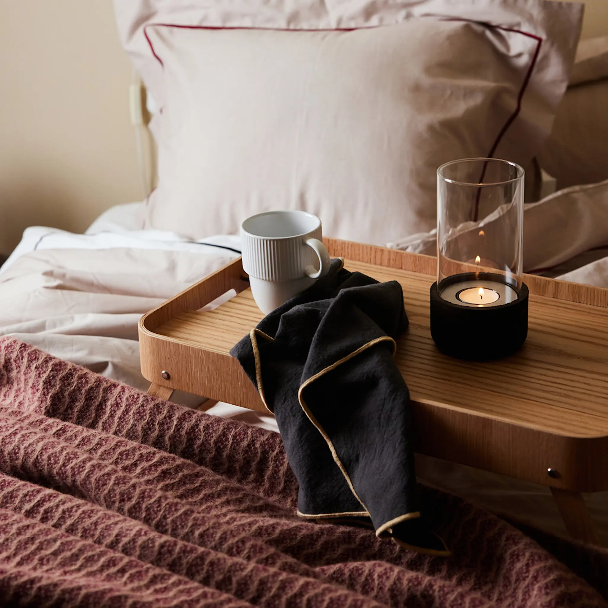 Sagaform Edith Lautasliina 45x45 cm 2 kpl Harmaa