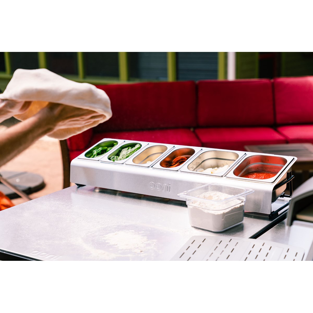 Ooni Garnityrstativ pizza topping 7 deler stål