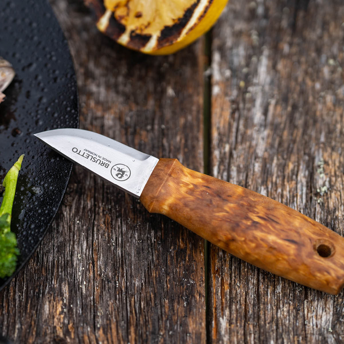 Brusletto Ustaoset allroundkniv 16 cm masurbjörk