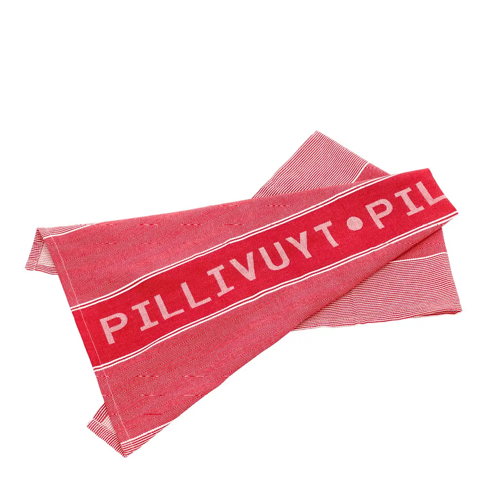Pilliuyt Keittiöpyyhe 80x50 cm Valkoinen/Punainen