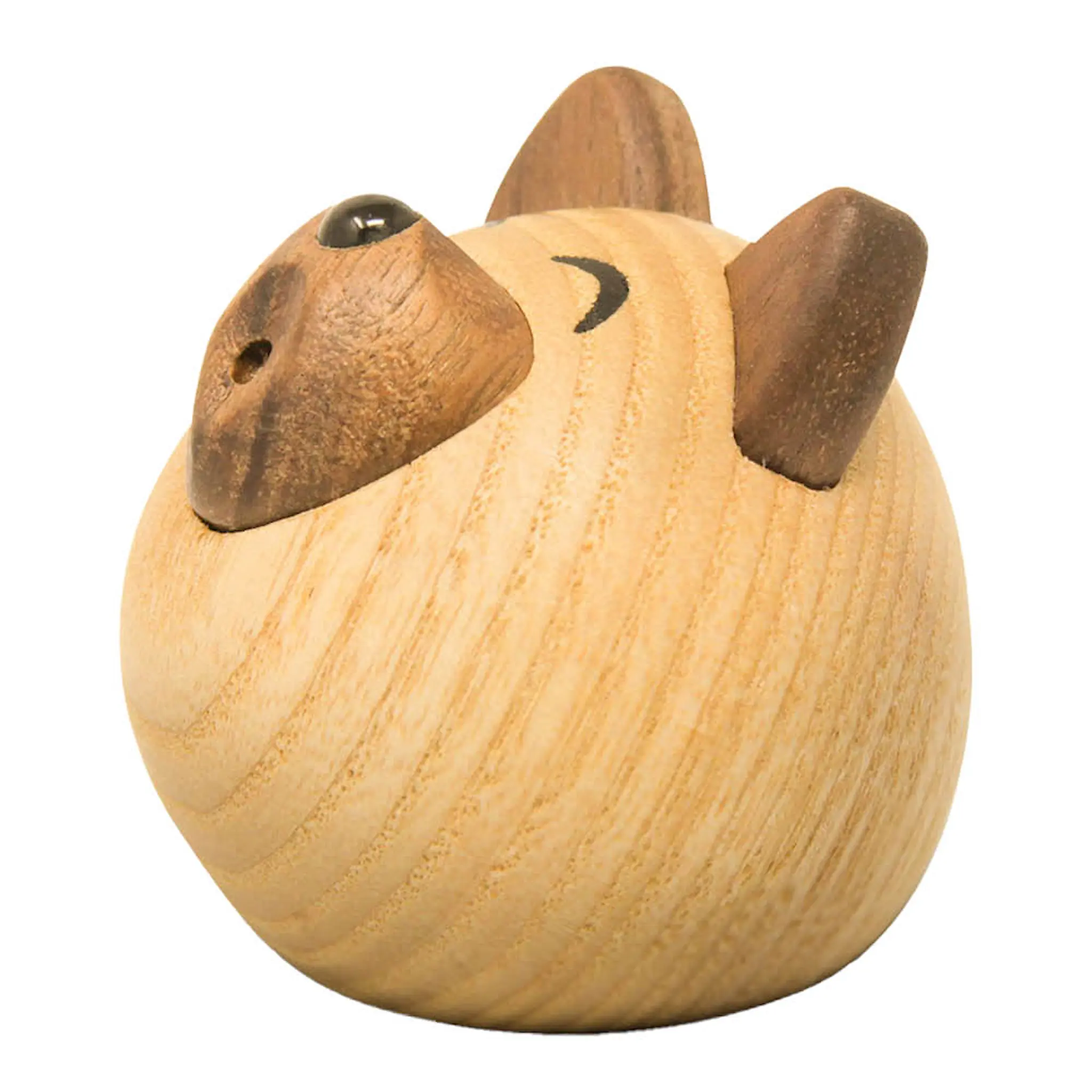 FableWood Luna vargunge träfigur 5 cm ask/valnöt
