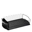 Disa diskställ med bestickhållare 48x28 cm svart