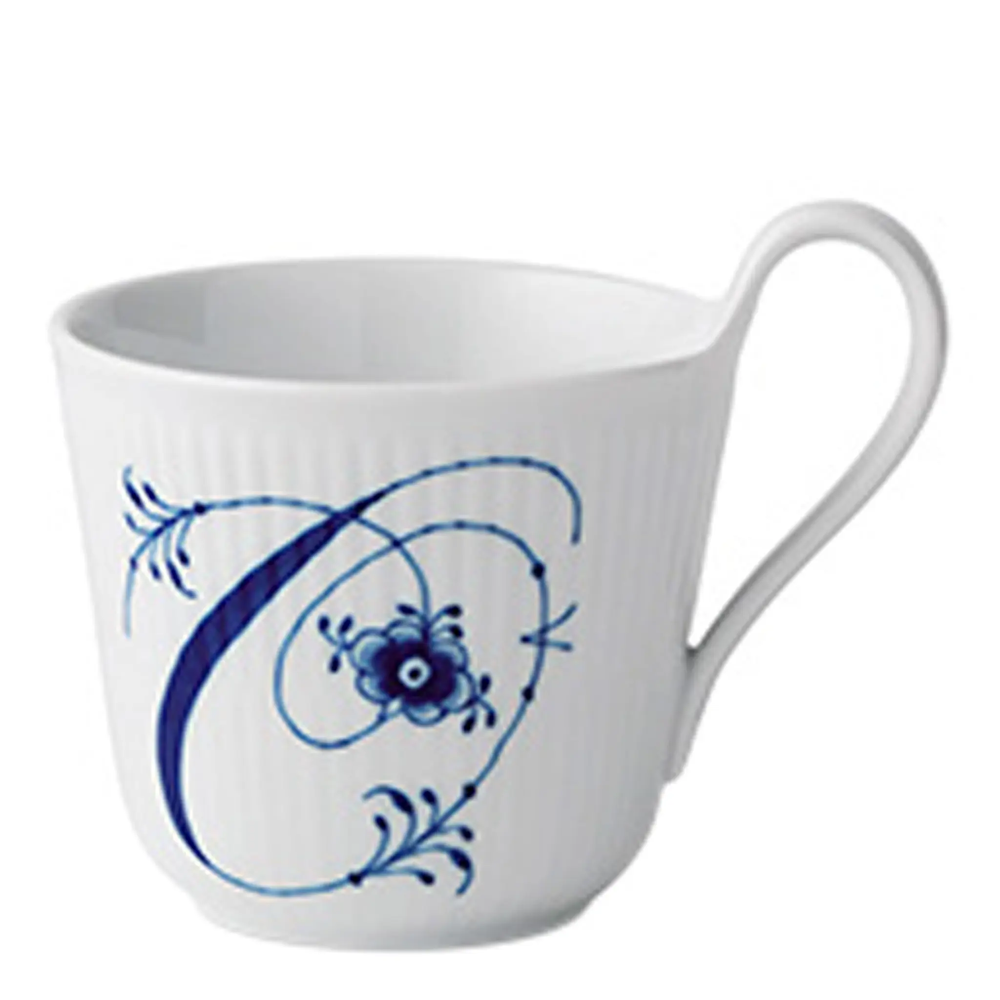Royal Copenhagen Blue Fluted Pl Alphabet Mugg 33 cl O