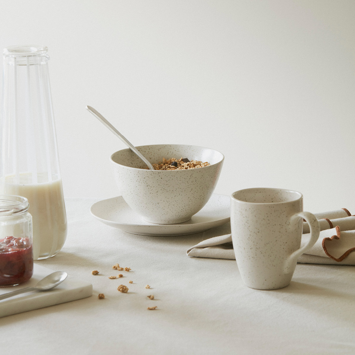 Broste Copenhagen Nordic Vanilla skål 20 cm kremhvit