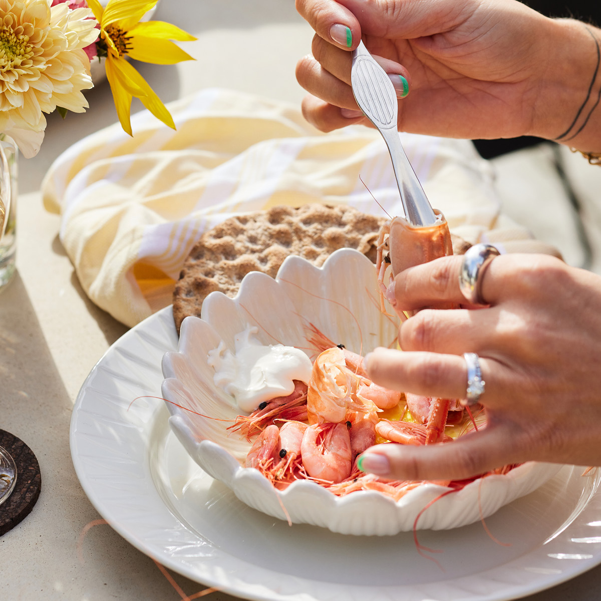 Sagaform Sivan Skaldjursbestick 4-pack