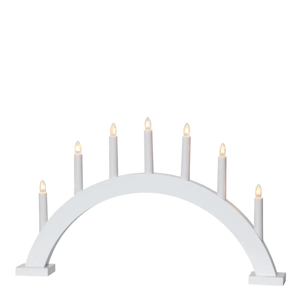 Trapp Sähkökynttelikkö 34 cm Valkoinen
