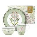 Lily & Lotus frukostset 3 delar ljusgrönt