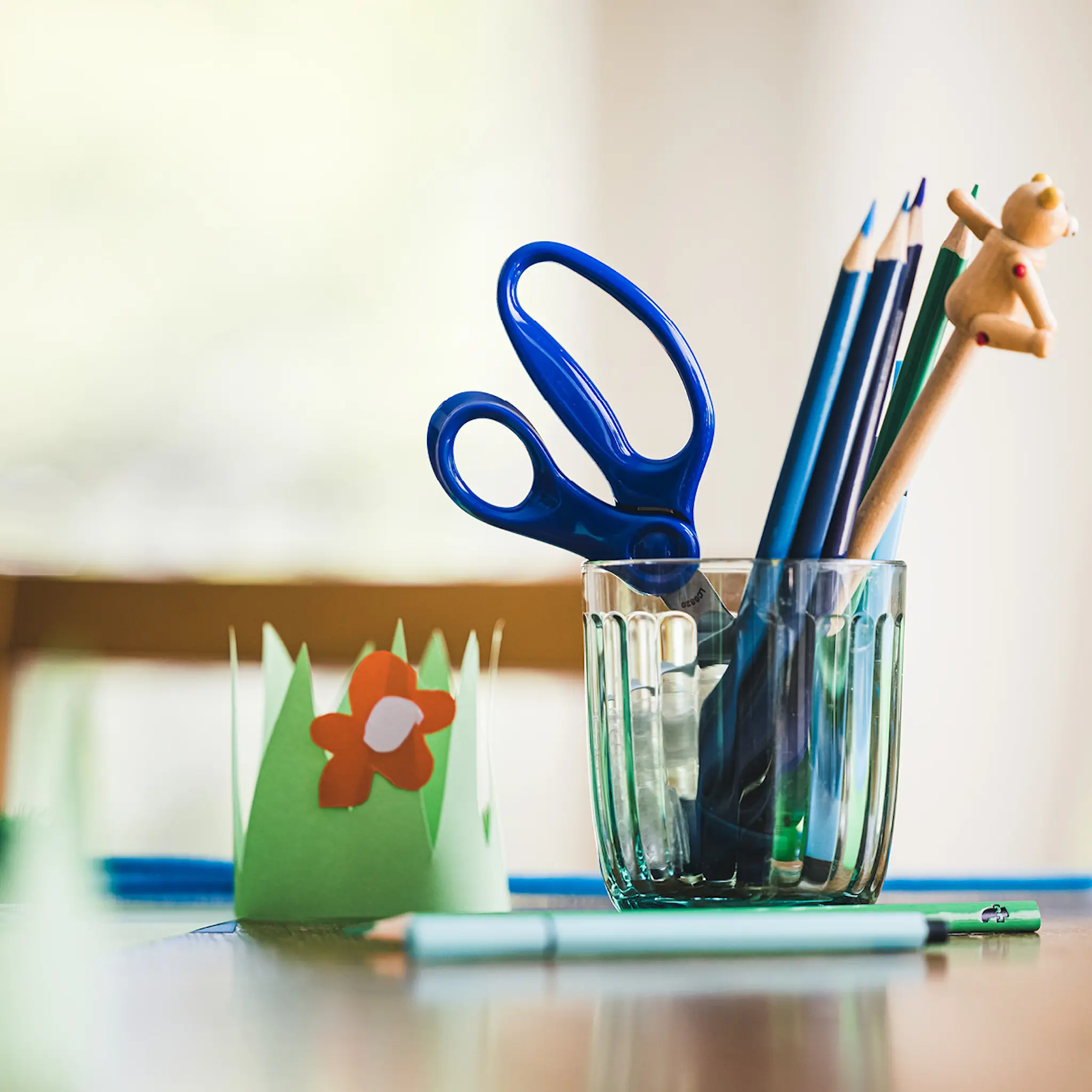 Fiskars Fiskars Kids sax 6+ år 13 cm blå