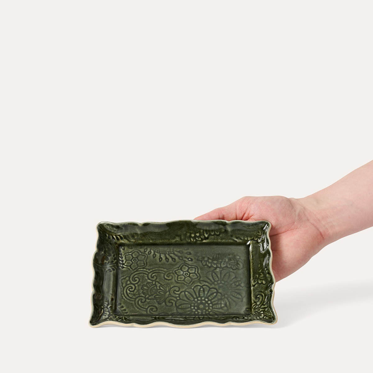 Sthål Arabesque Lautanen 19x13 cm Shadow