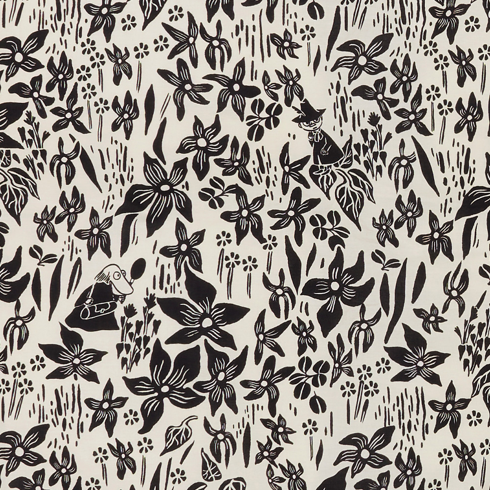 Moomin Arabia Mumin Bäddset 150x210 cm Lilja Svart/Vit