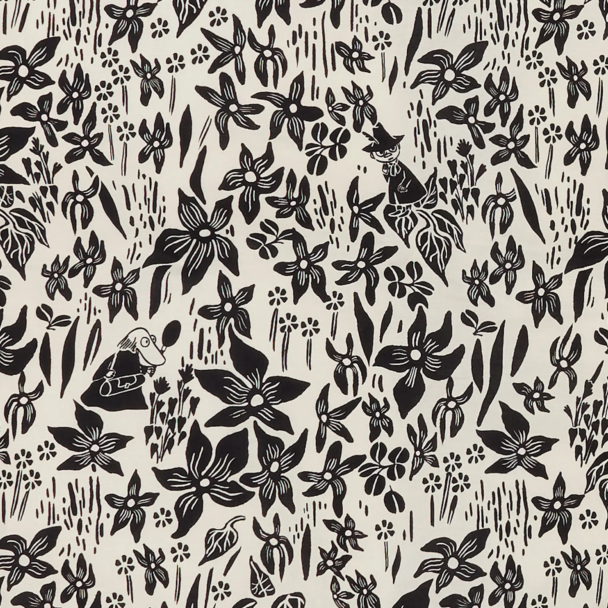 Moomin Arabia Mumin Bäddset 150x210 cm Lilja Svart/Vit