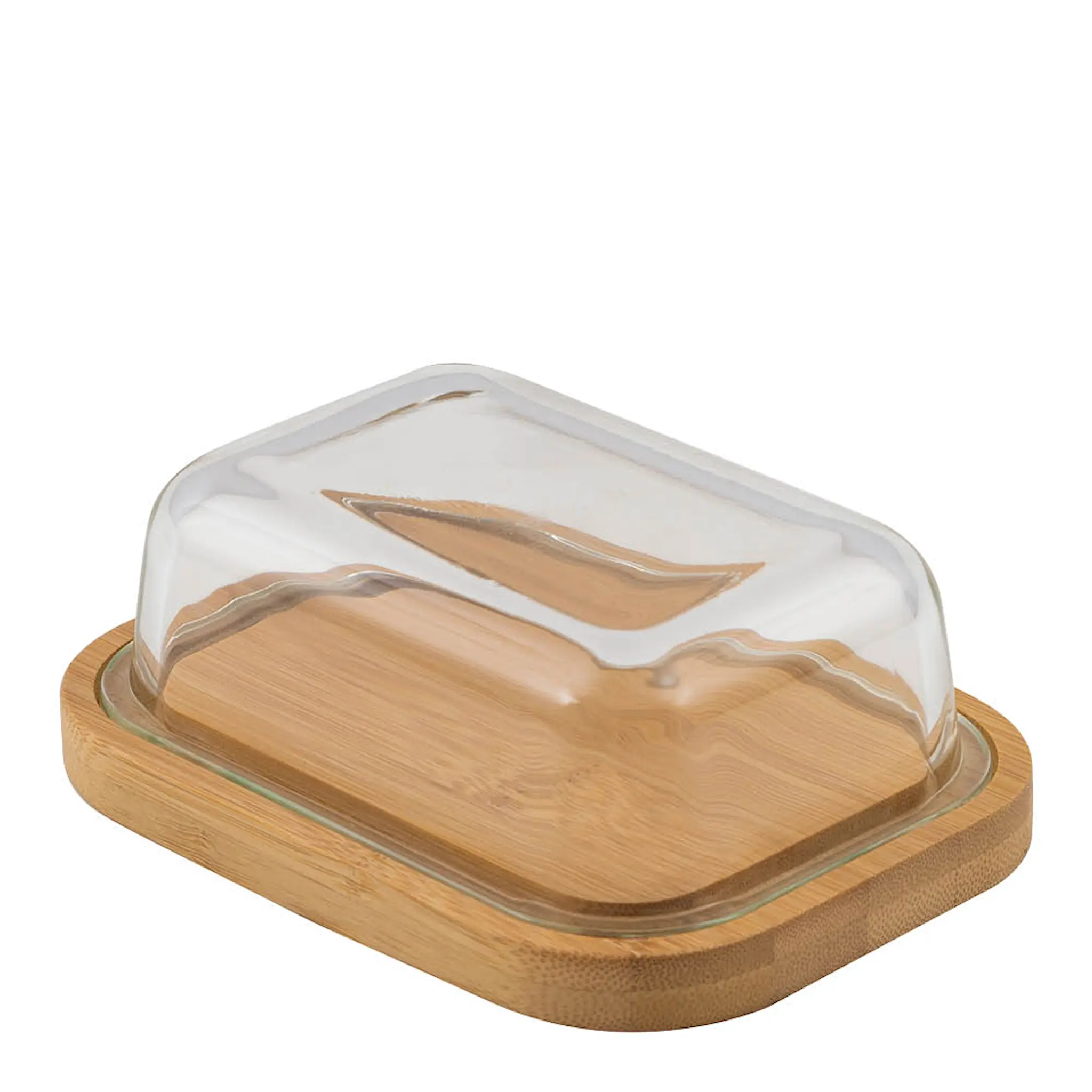 Point Virgule Smørboks m/ glasslokk 16x13x6 cm